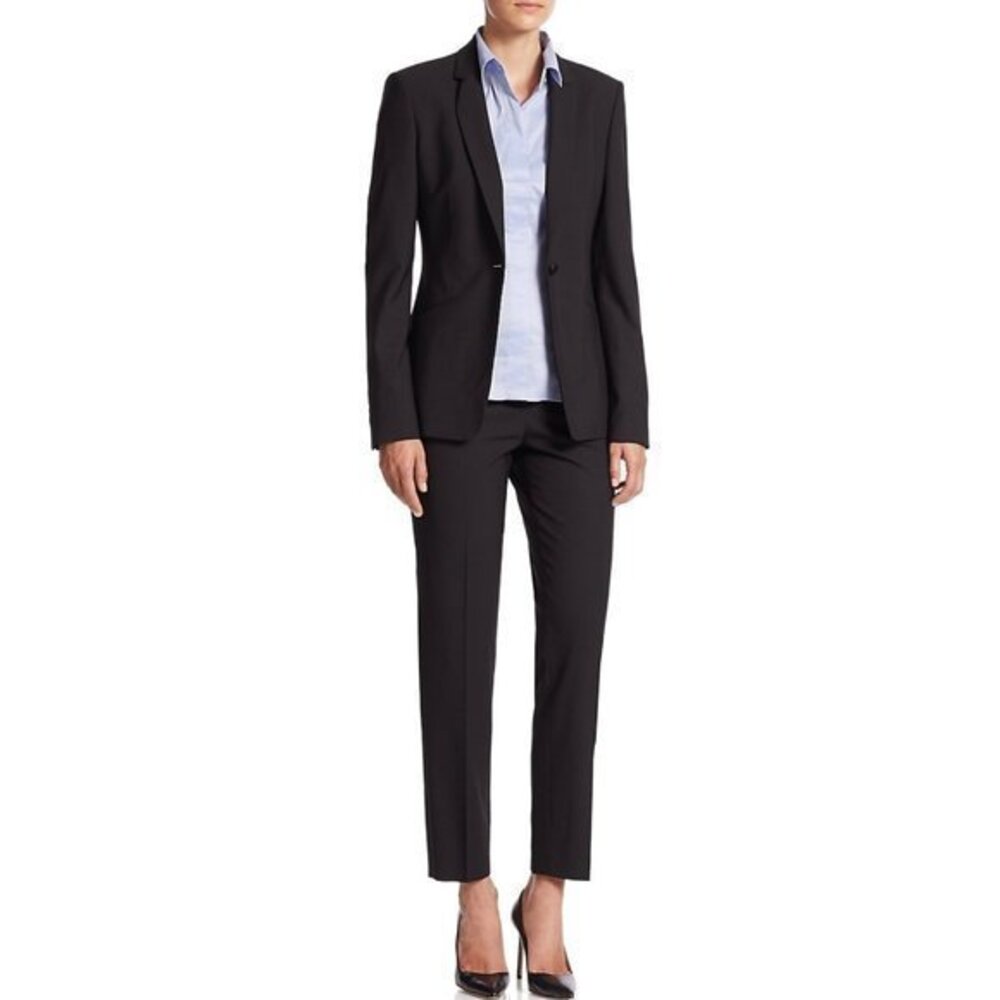 NWOT BOSS women's black classic suit blazer US size 2